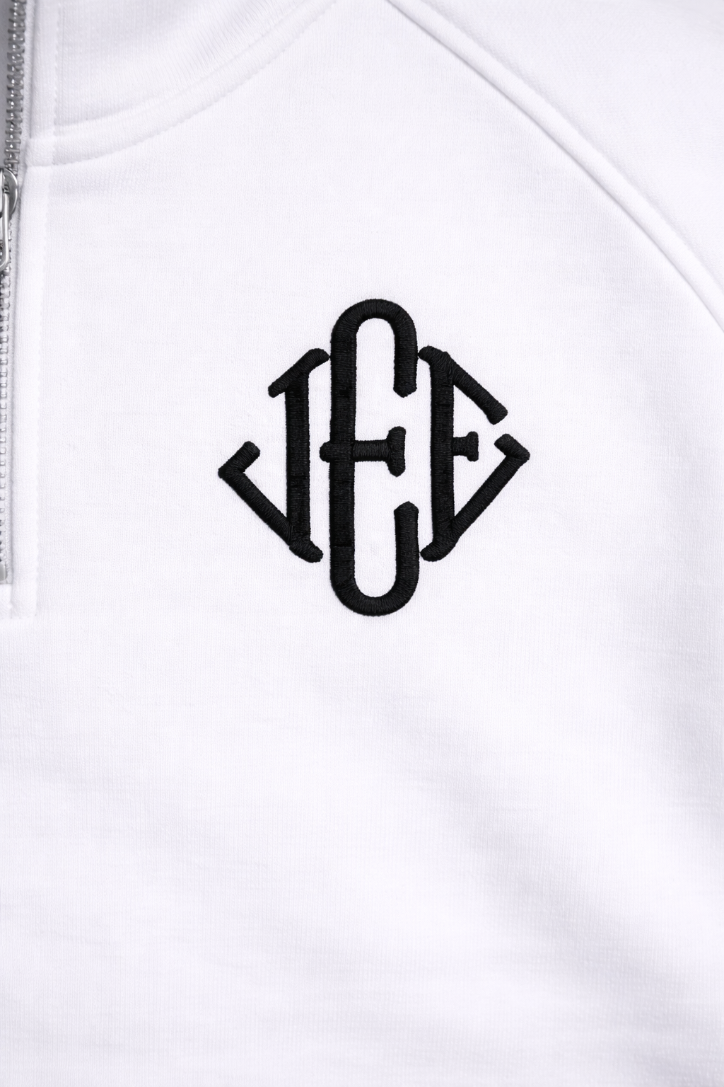 JEE Quarter-Zip White