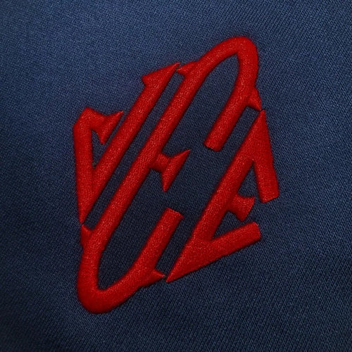 2 Pcs Outerwear Co-ords Y2K Retro JEE Quarterzip Pullover Hoodie American Trend Zipneck Embroidery Streetwear Sweatshirt Set